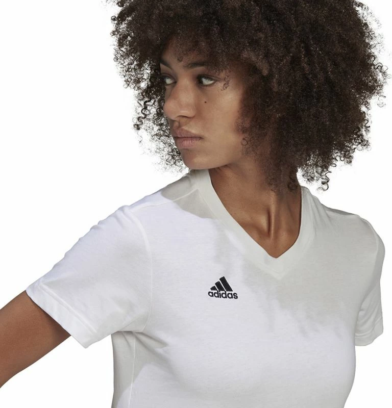 Maicë adidas për femra, e bardhë