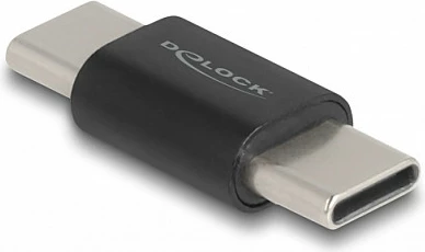 Adapter DeLOCK USB-C mashkull në mashkull, USB 3.2 Gen 2, 10 Gbps, i zi