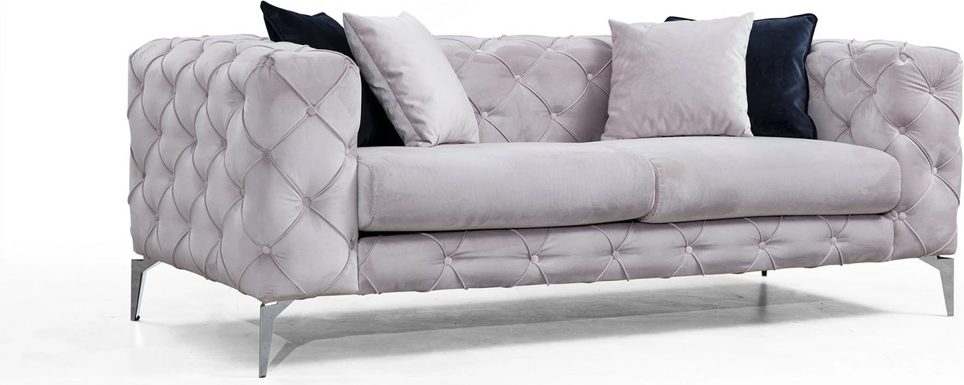 Divan dy ulëshe Atelier del Sofa, Como, ngjyrë gri e çelët
