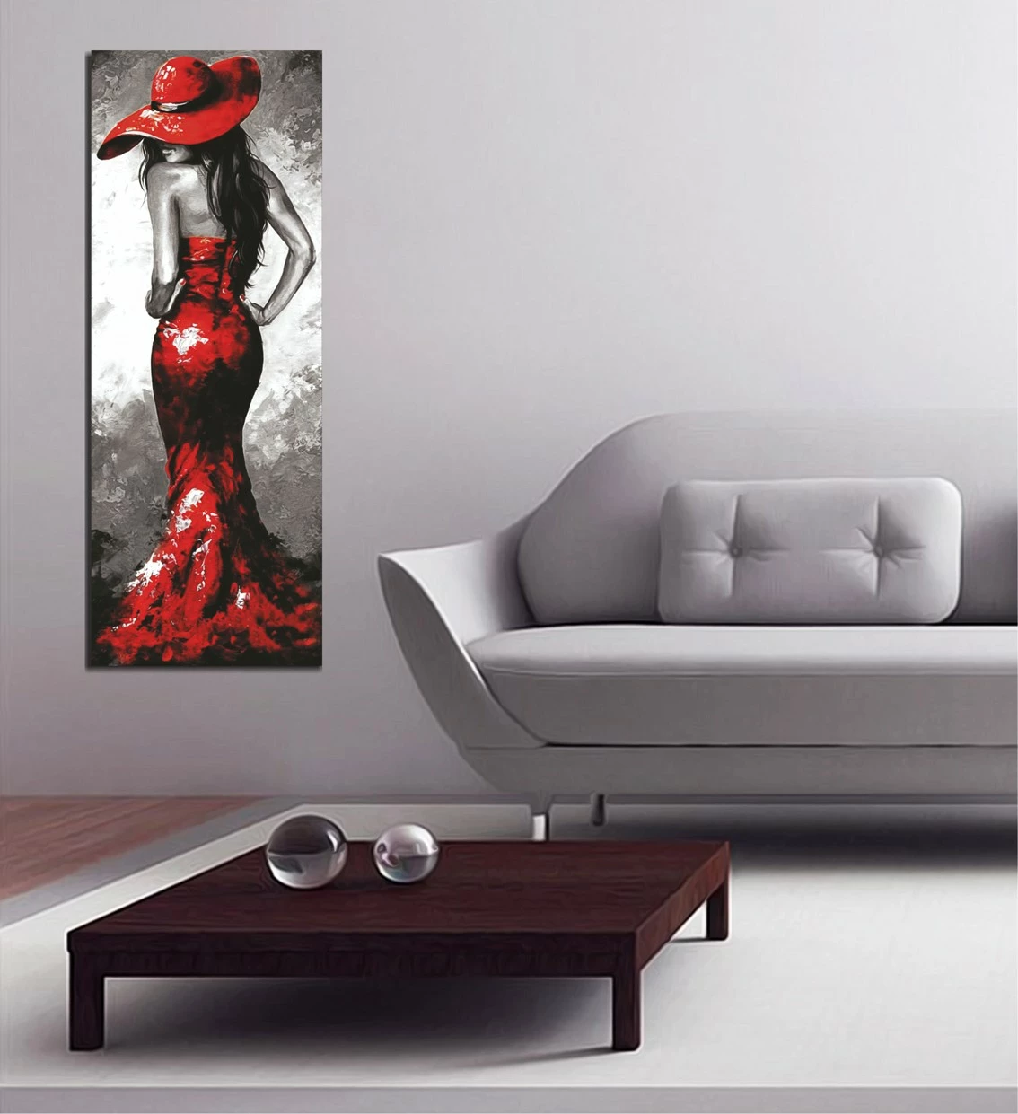 Pikturë dekorative në kanavacë, Wallity PC106, shumëngjyrëshe, 30x80cm
