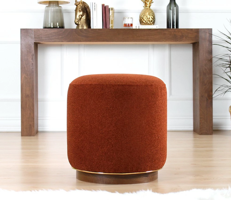 Puf Atelier del Sofa, ngjyrë e kuqe qeramike, Zeone