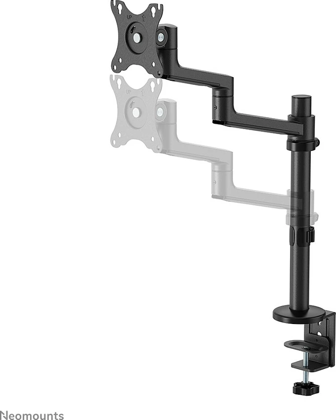 Krah monitori Neomounts DS60-425BL1, 17-27 inç, kapëse/gromet, 8 kg, e zezë