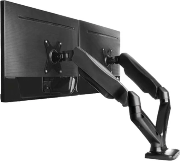 Mbajtës monitori Acer ICY BOX IB-MS304-T, për 2 monitorë, kapëse tavoline, deri 27 inç, e zezë