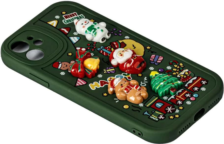 Fotroll për telefon TECH TIME Christmas Edition Green (IP12PROMAX)