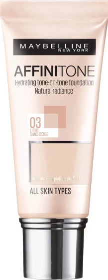 Fondatinë për femra Maybelline Affinitone 03 Light Sand Beige 30ml