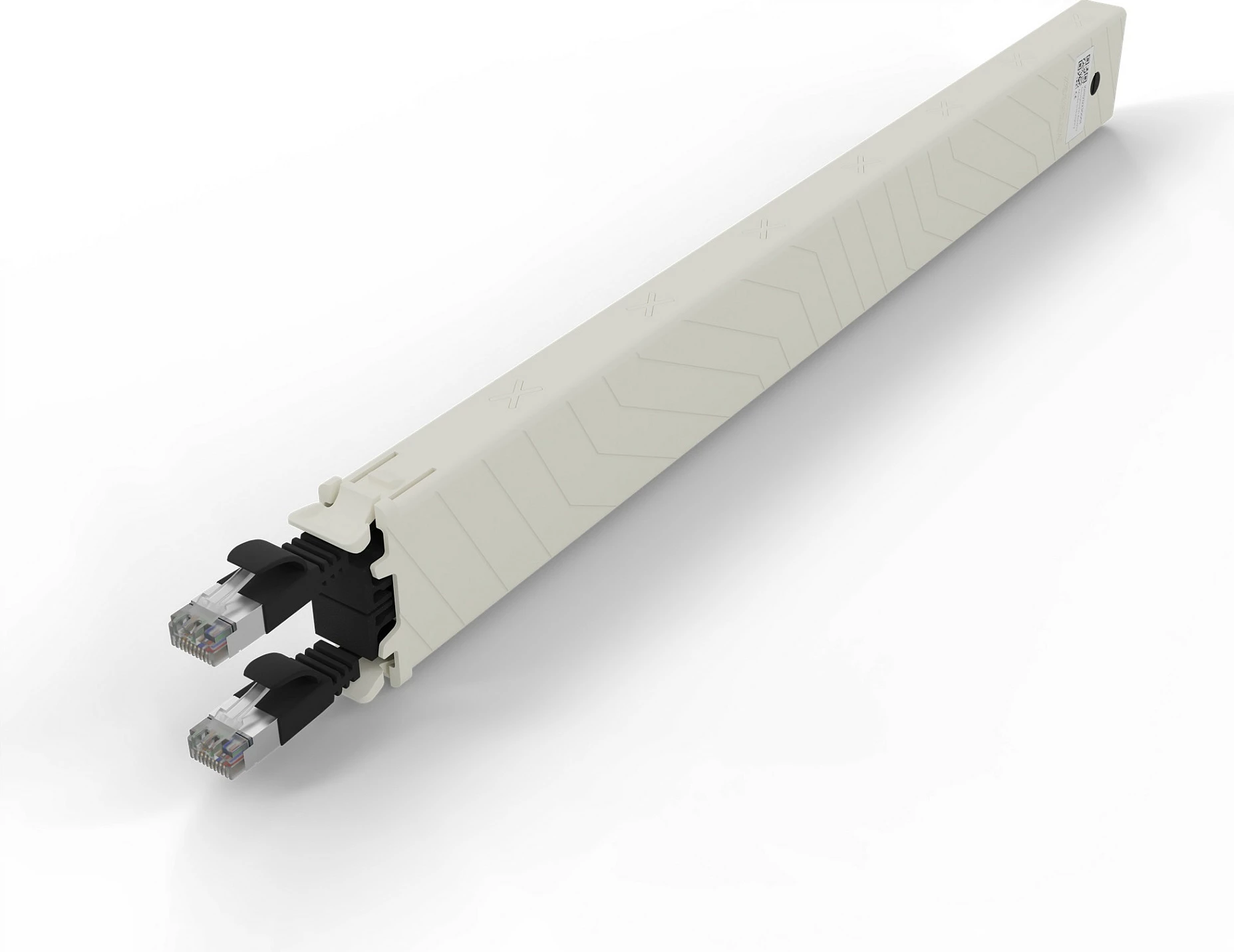 Kasetë kabllo rrjeti PATCHBOX patchbox.one 8RU, Cat6a STP, 0.8 m, e zezë