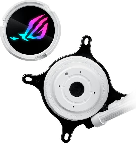 Ftohës CPU me lëng AIO ASUS ROG Strix LC III 360 ARGB, 3x120mm, bardhë