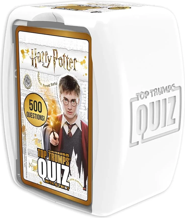Lojë kuizi me letra Top Trumps Harry Potter Quiz with a Twist, 500 pyetje