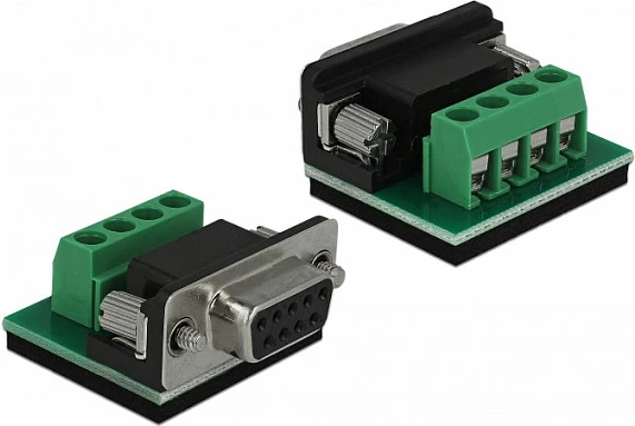 Konvertues serial DeLOCK 62919, RS-232 në RS-485, Plug & Play, i zi