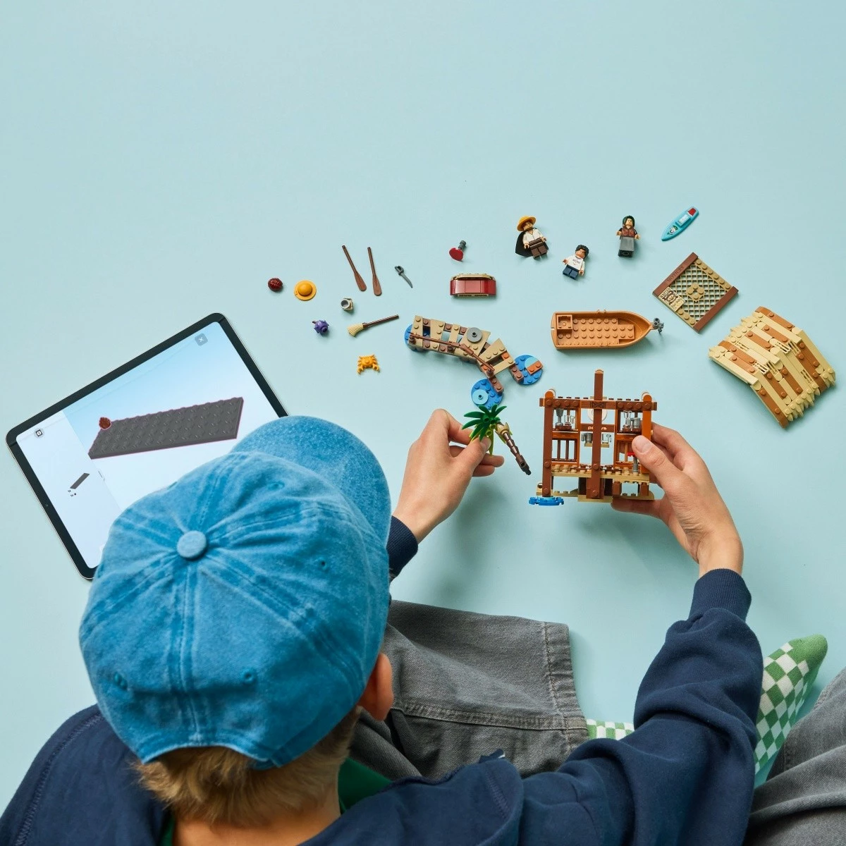 Set LEGO One Piece Fusha Village Hut 75636, 299 pjesë, me minifigura Luffy, Shanks, Makino