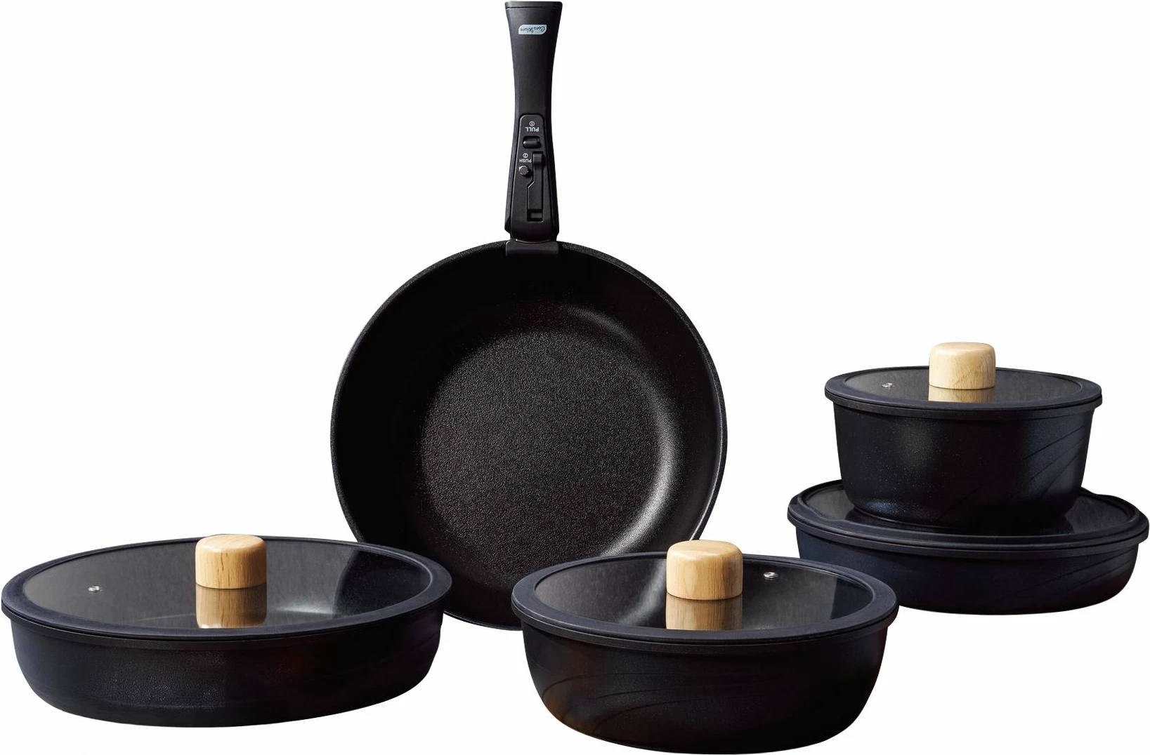 Set tenxheresh (14 copë), Hermia Concept, Hona XL, e zezë