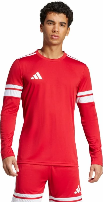 Fanellë me mëngë të gjata për meshkuj adidas, e kuqe [Madhësia: XL]