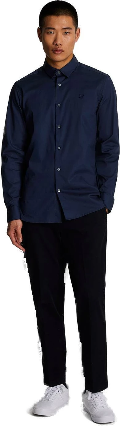 Këmishë për meshkuj Lyle & Scott LW1115TON, e kaltër e errët [Madhësia: L]