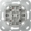 Switch GIRA 315800, rocker 1P, 10A 250V, montim mur, Chrome/Gri