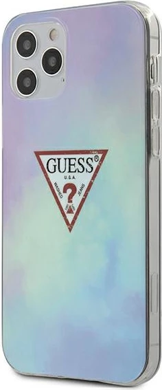 Mbështjellës Guess GUHCP12LPCUMCGC02 për iPhone 12 Pro Max 6.7", Tie & Dye, kaltër
