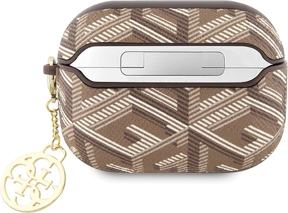 Mbështjellës Guess GCube Charm për AirPods Pro, Kafe