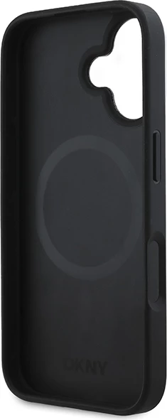 Mbështjellës DKNY për iPhone 16, MagSafe, i zi