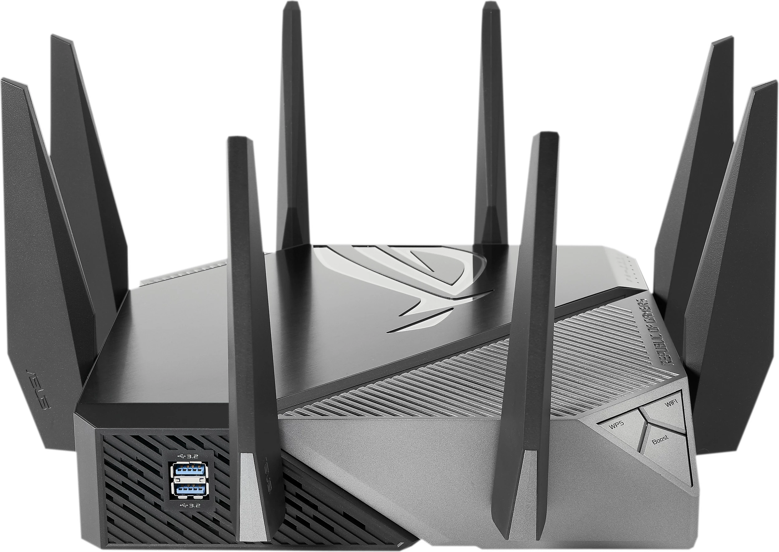 Router Wi‑Fi ASUS ROG Rapture GT-AXE11000, Tri-band WiFi 6E, 2.5G WAN/LAN, 8 antena, i zi