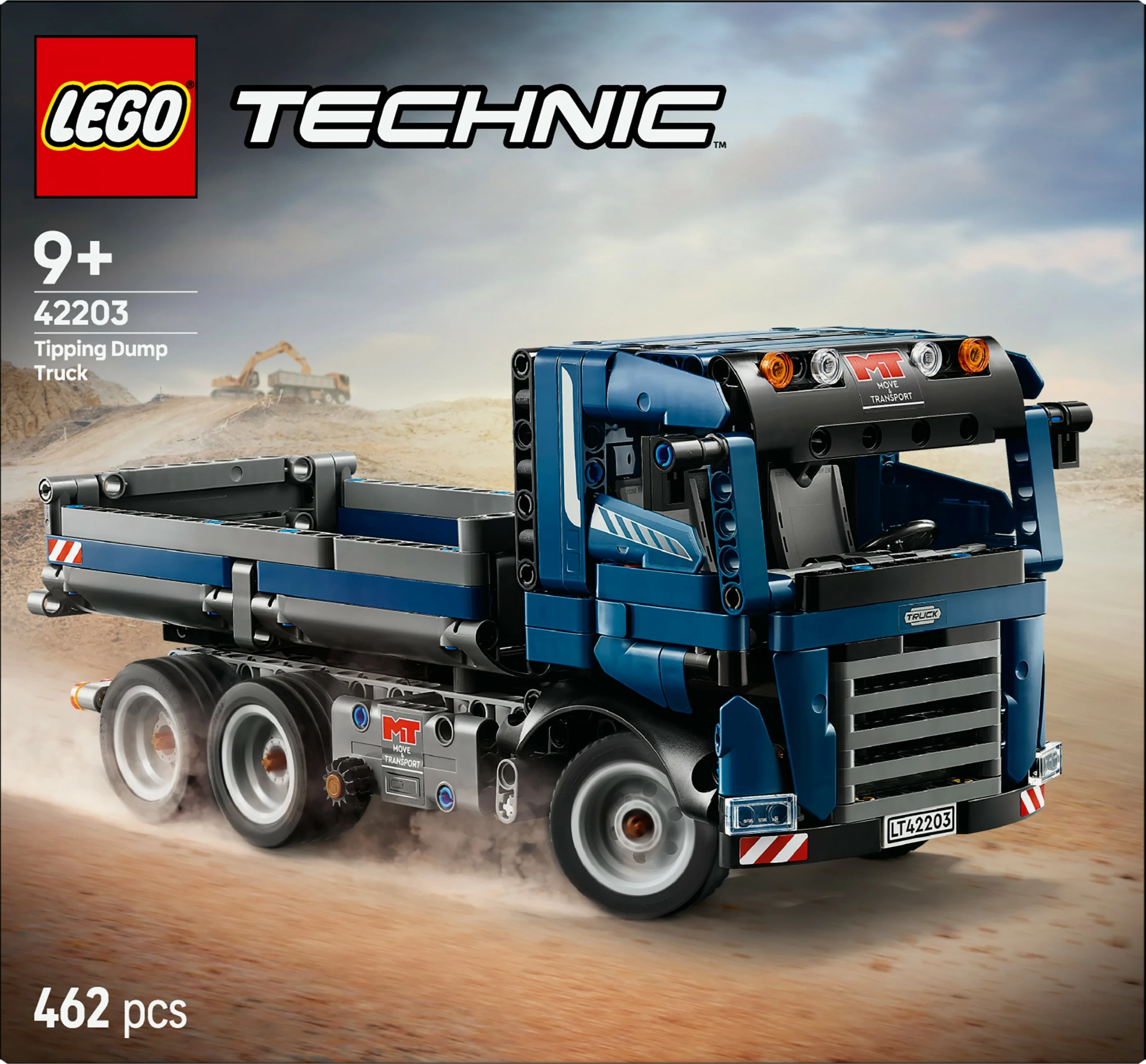 Set ndërtimi LEGO Technic Tipping Dump Truck, 462 pjesë, shumëngjyrësh