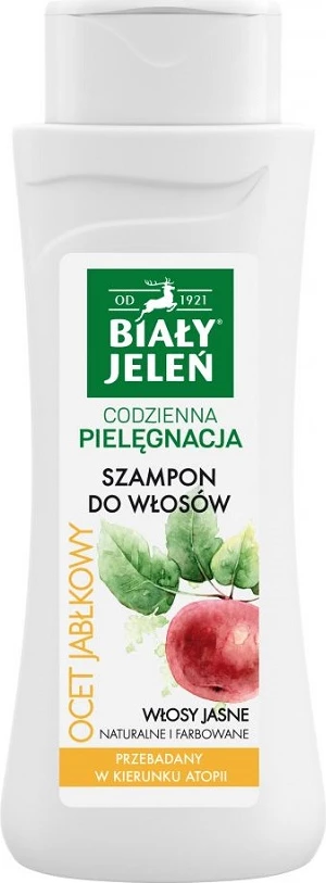 Shampon për femra Biały Jeleń për flokë të çelët me uthull molle 300ml