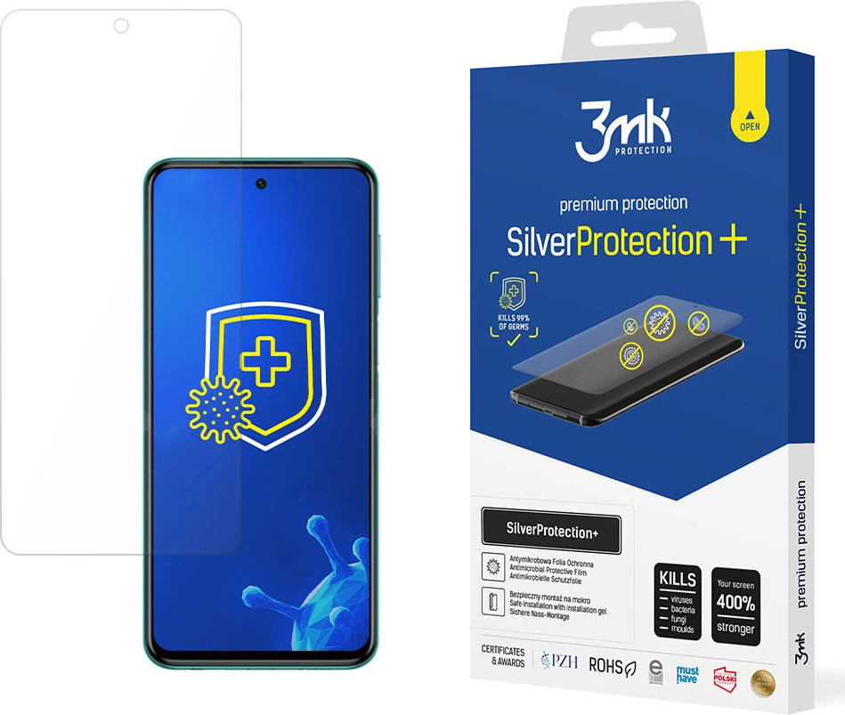 Folje mbrojtëse 3mk SilverProtection+ për Xiaomi Redmi Note 9S, Transparente