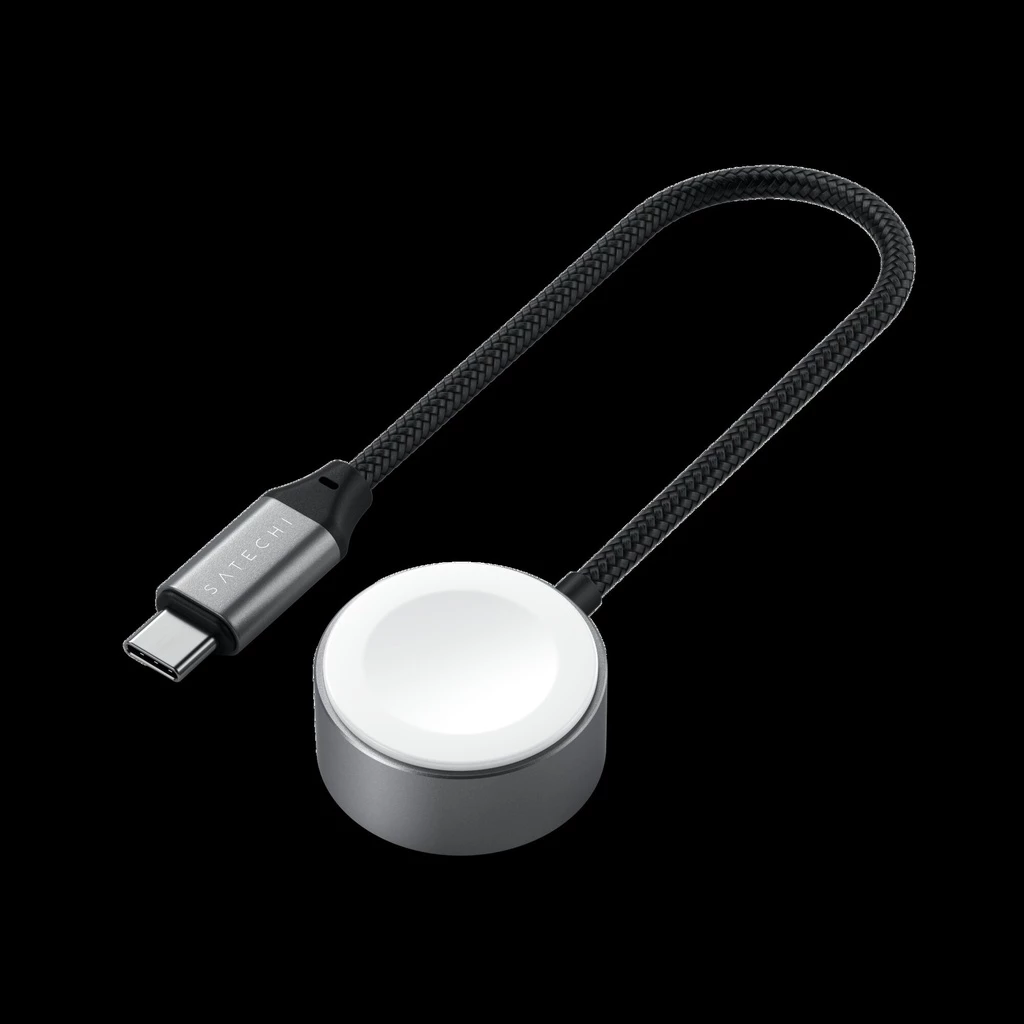 Satechi USB-C Magnetic Fast-Charging Cable for Apple Watch - Space Gray
