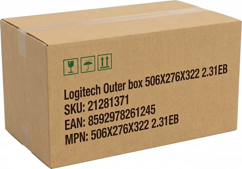 Kuti e jashtme Logitech 506x276x322 mm, 2.31EB, kafe