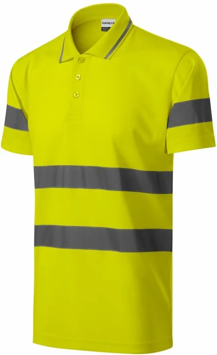 Fanellë polo Rimeck për meshkuj, ngjyrë e verdhë fluoreshente [Madhësia: XXXL]