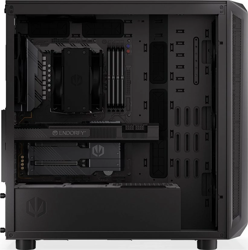 Kasë Endorfy Arx 700 Air EY2A012, Midi Tower ATX, xham i temperum, USB-C, e zezë