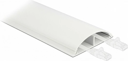 Kanal për kabllo DeLOCK 119 x 26 mm, 1 m, vetë-ngjitës, PVC, i bardhë