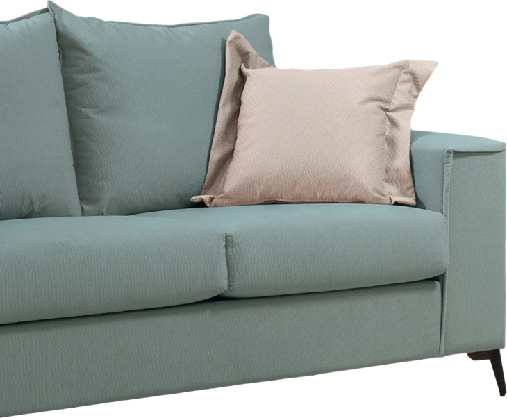 Divan dy vendesh Verona, ngjyrë mente me jastëkë krem, 173x93x100cm