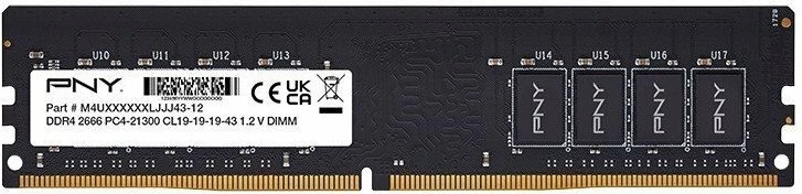 RAM Memorje PNY Performance 8GB DDR4 3200MHz CL22 UDIMM, e zezë, 1 modul