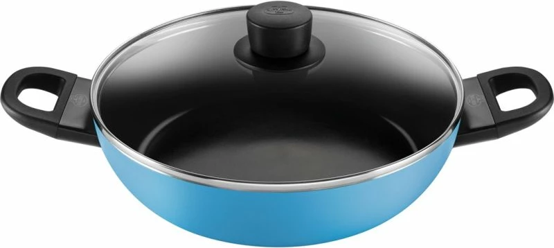 Tigan i thellë BALLARINI Caprera 2H me kapak 28 cm, blu