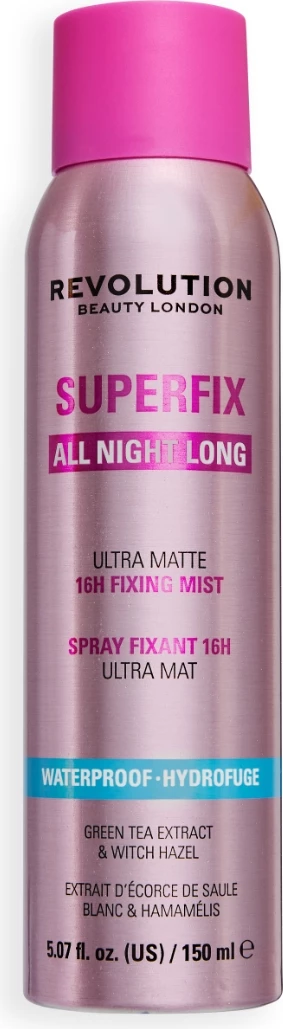 Revolution Superfix All Night Long Ultra Matte 16h Fixing Mist - 150 ml