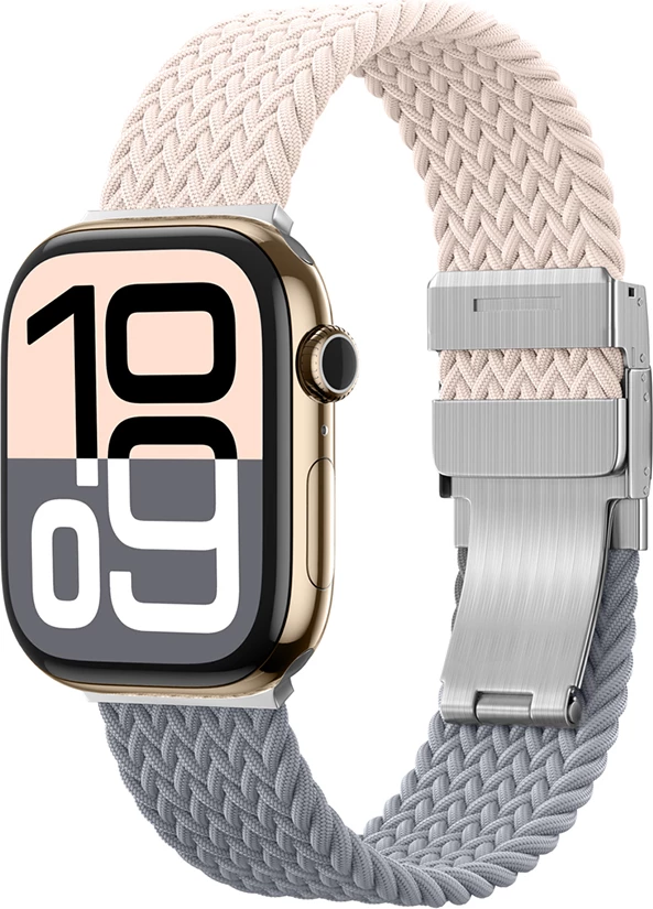 Set rripash AmazingThing Blend Band për Apple Watch 45/46/49mm, rozë-gri/rozë, 2 copë