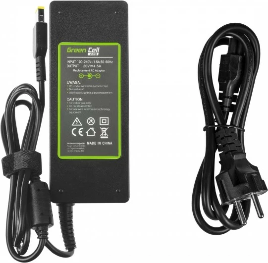 Karikues për laptop Green Cell AD39AP,  90W, i zi 