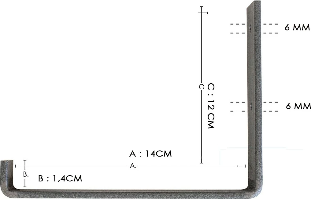 Varëse muri Baroque Pipe, e zezë, Hanah Home, Lam015