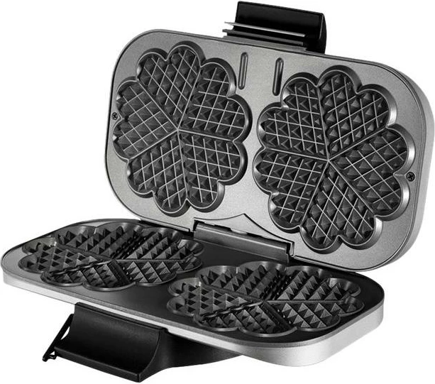 Pjekëse gofrash dyfishe, Unold, 48241, 1200W, pllaka jo-ngjitëse, argjendtë e zezë
