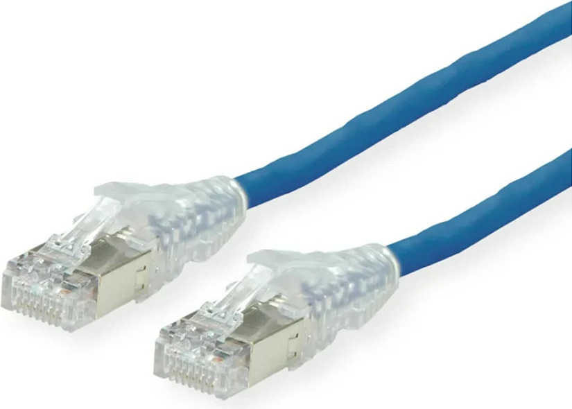 Kabllo rrjeti SECOMP DTWYLER Cat6A S/FTP, 2 m, e kaltër