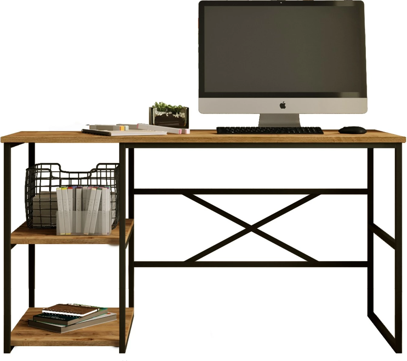 Tavolinë pune për studim, ngjyrë Atlantic Pine, Skye Decor, Vg26-A