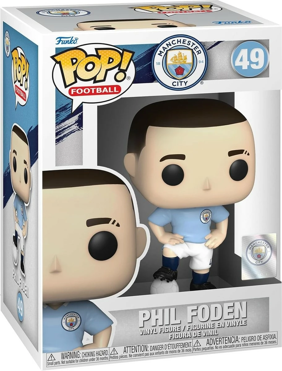 Figurinë koleksionuese Funko Pop Football Manchester City Phil Foden, vinil