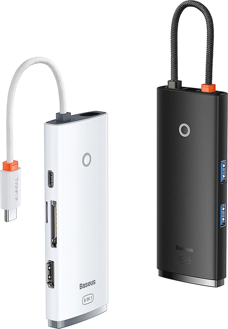 HUB multifunksional Baseus Lite Series WKQX050101, 2x USB 3.0, USB Type-C PD, HDMI 1.4, SD/TF, i zi