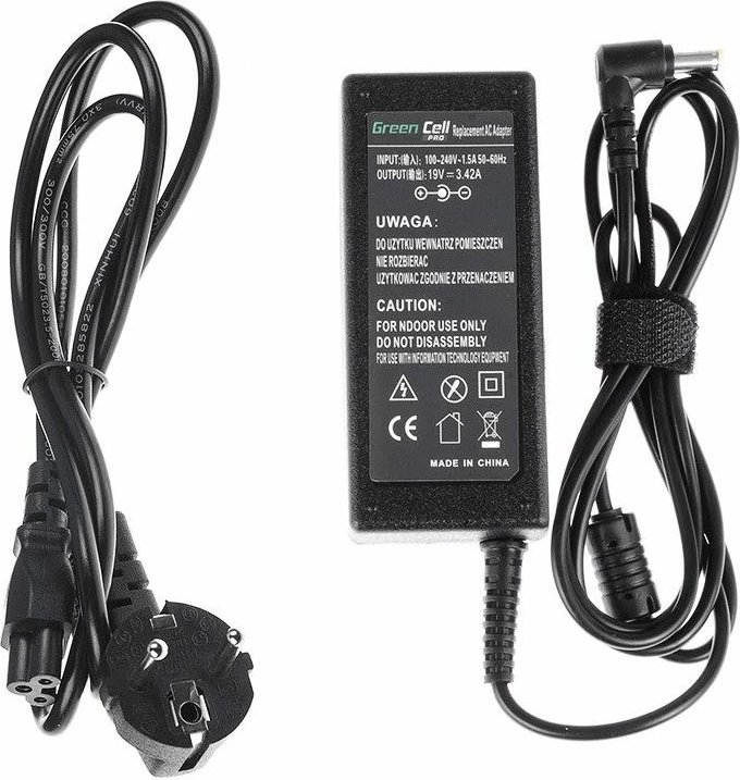 Adapter rryme për laptop Green Cell AD01P 65 W 19 V 3.4 A (5.5 x 1.7 mm) për Acer