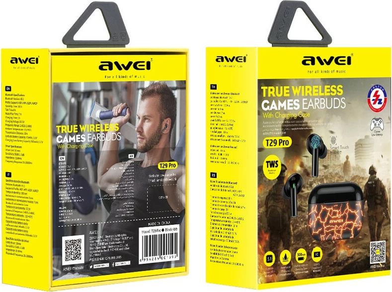 Kufje Me Bluetooth AWEI T29Pro (Portokall)