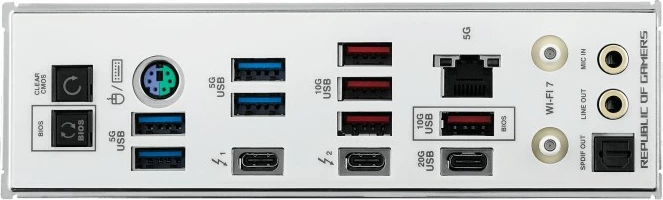 Pllakë amë, Asus ROG Maximus Z890 Apex, LGA1851, Intel Z890, ATX, 2x DDR5, PCIe 5.0 x16, Thunderbolt 4, Wi‑Fi 7, argjendtë gri