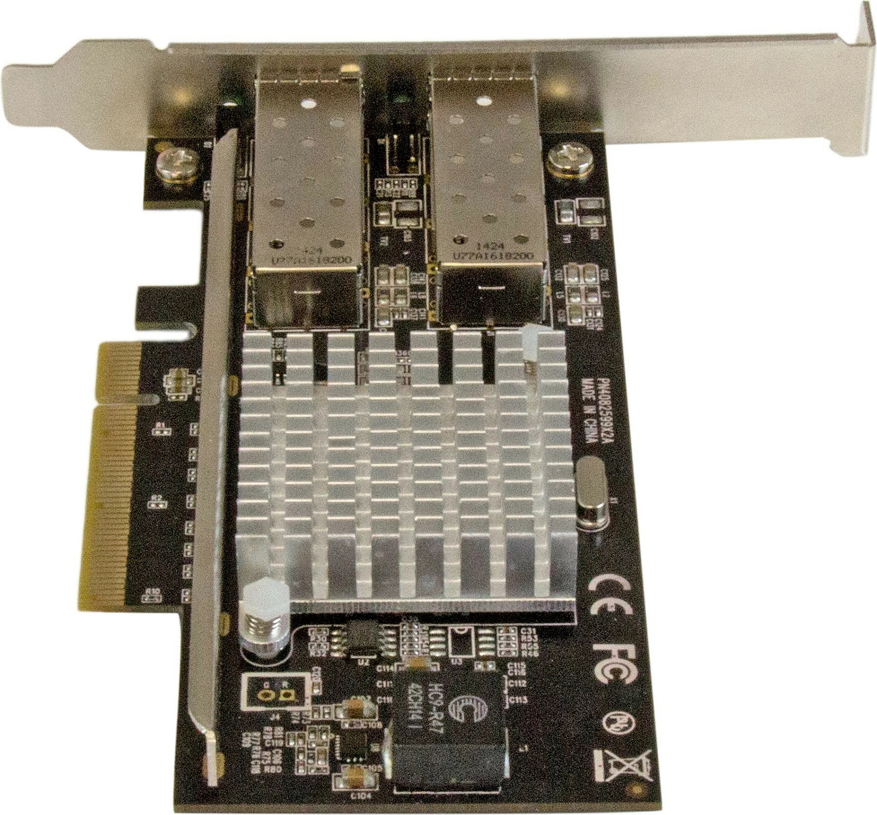 Kartelë rrjeti StarTech 2-Port 10GbE SFP+ PCIe, Intel chipset, e zezë/metalike