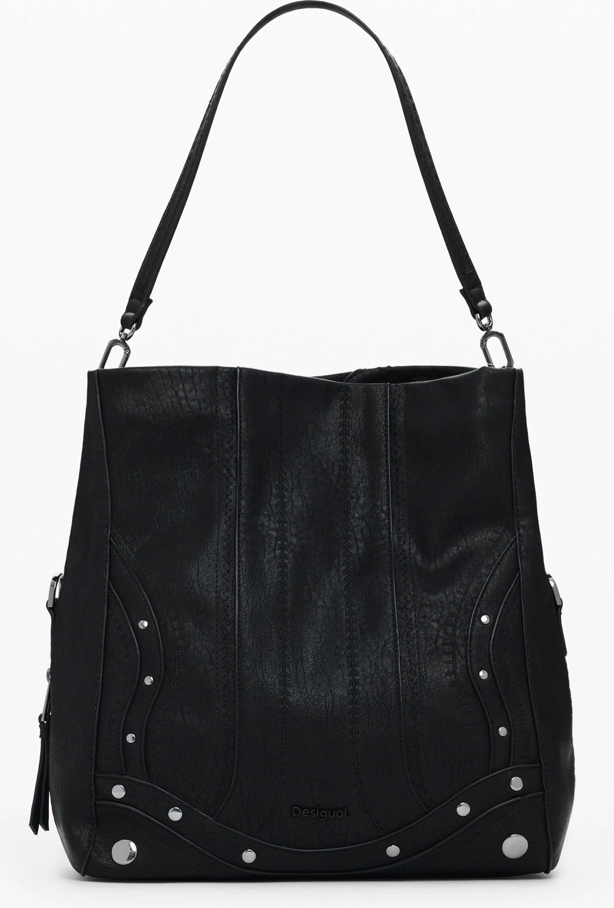 Çantë femra Desigual Embro Patch Lovert, e zezë