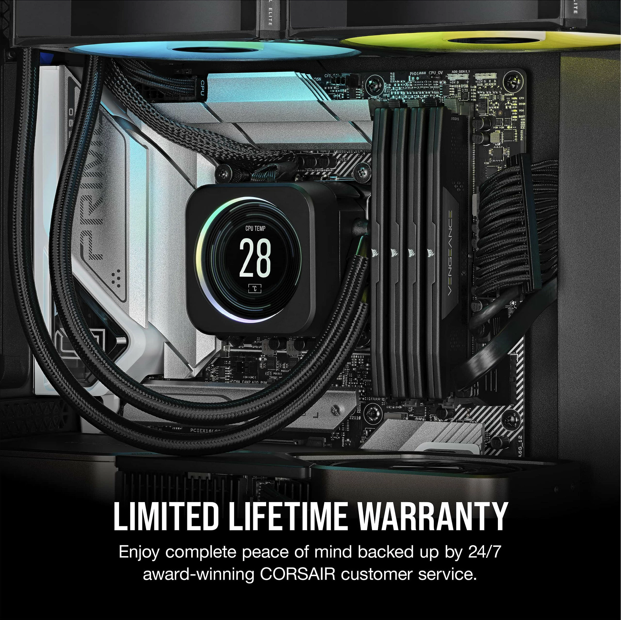 RAM memorje Corsair Vengeance CMK32GX5M2B6000C38, 32GB (2x16GB) DDR5 6000MHz, e zezë