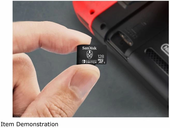 Kartelë memorje microSDXC SANDISK Nintendo Switch Fortnite Skull Trooper SDSQXAO-128G-GN6ZG 128GB UHS-I, e zezë