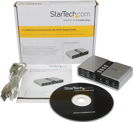 Adapter audio USB StarTech 7.1 me S/PDIF, 16-bit, argjendi